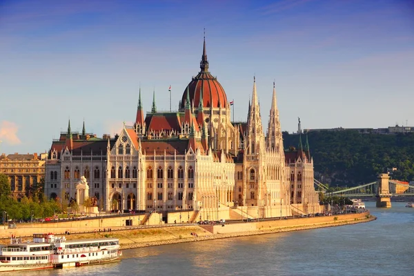 Západ slunce Budapešť - Maďarsko v Evropě — Stock fotografie