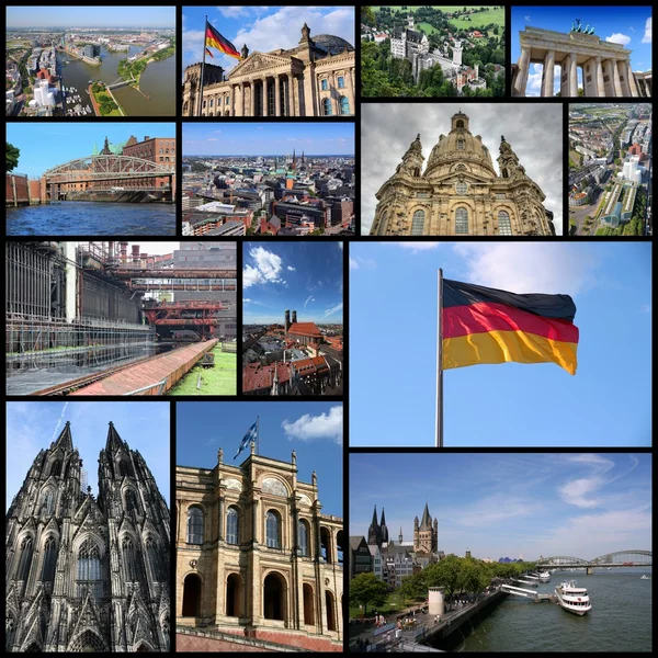 Γερμανία ταξιδιωτικών κολάζ — Φωτογραφία Αρχείου