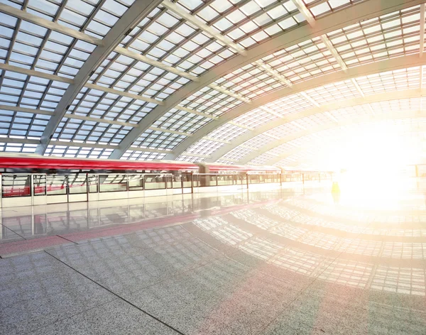 Metra w Pekinie dworzec Lotnisko T3 — Zdjęcie stockowe