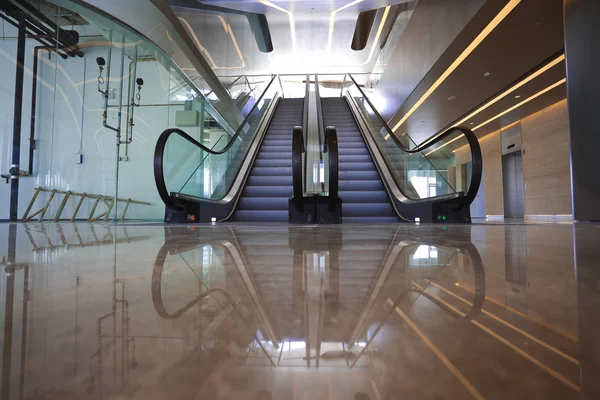 Building interior escalators and stairs — Stock Photo, Image