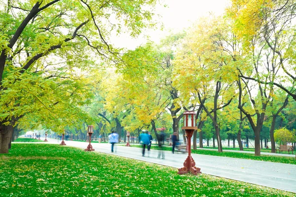 Park in de frisse lucht van de Boulevard — Stockfoto