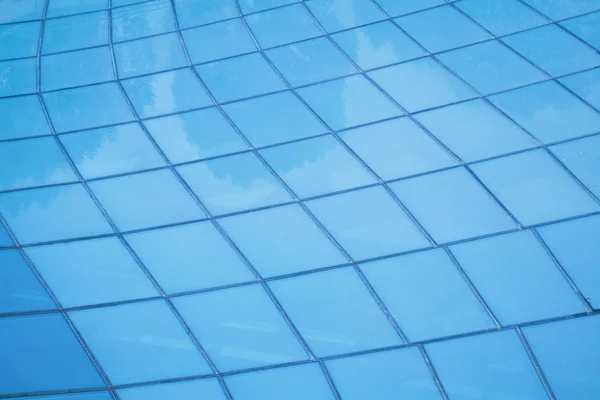 Blue glass wall background — Stock Photo, Image