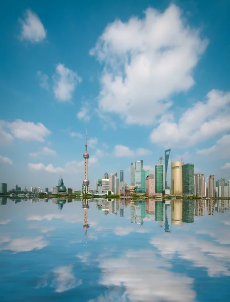 Panorama Šanghaje na bund — Stock fotografie