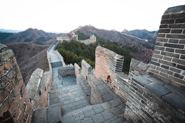 Grote muur van China van in de winter — Stockfoto