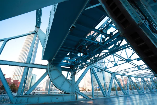 Historische Jiefang-Eisenbrücke in Tianjin — Stockfoto