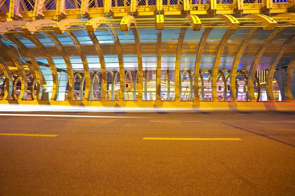 Cidade estrada ironbridge de cena noturna — Fotografia de Stock