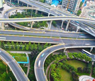 Şehir viyadük köprü yol manzarası