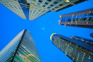 Shanghai modern şehir binaları arka planlar ararken