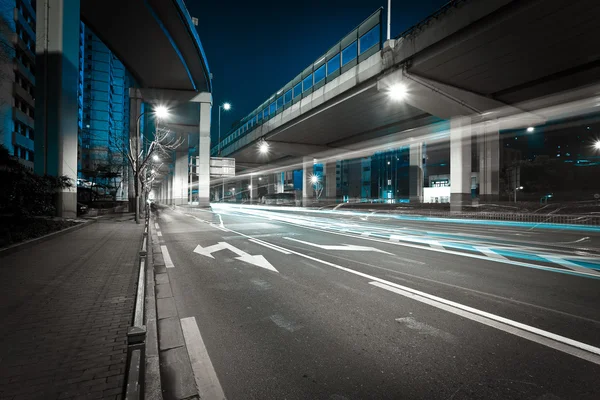 City Road Bridget Nacht der Nacht Szene — Stockfoto