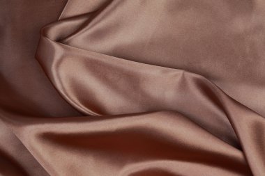 Dalgalı arka plan Brown ipek kumaştan