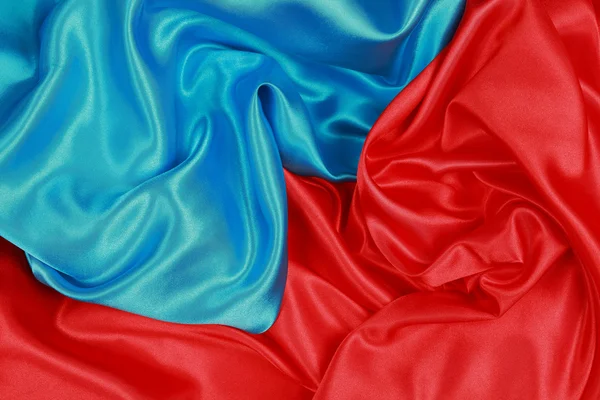 Blue and red Silk cloth of wavy abstract backgrounds