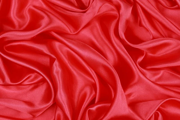 Red Silk cloth of wavy abstract background — Stock Photo, Image