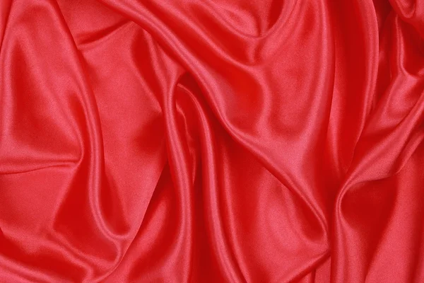 Red Silk cloth of wavy abstract background — Stock Photo, Image