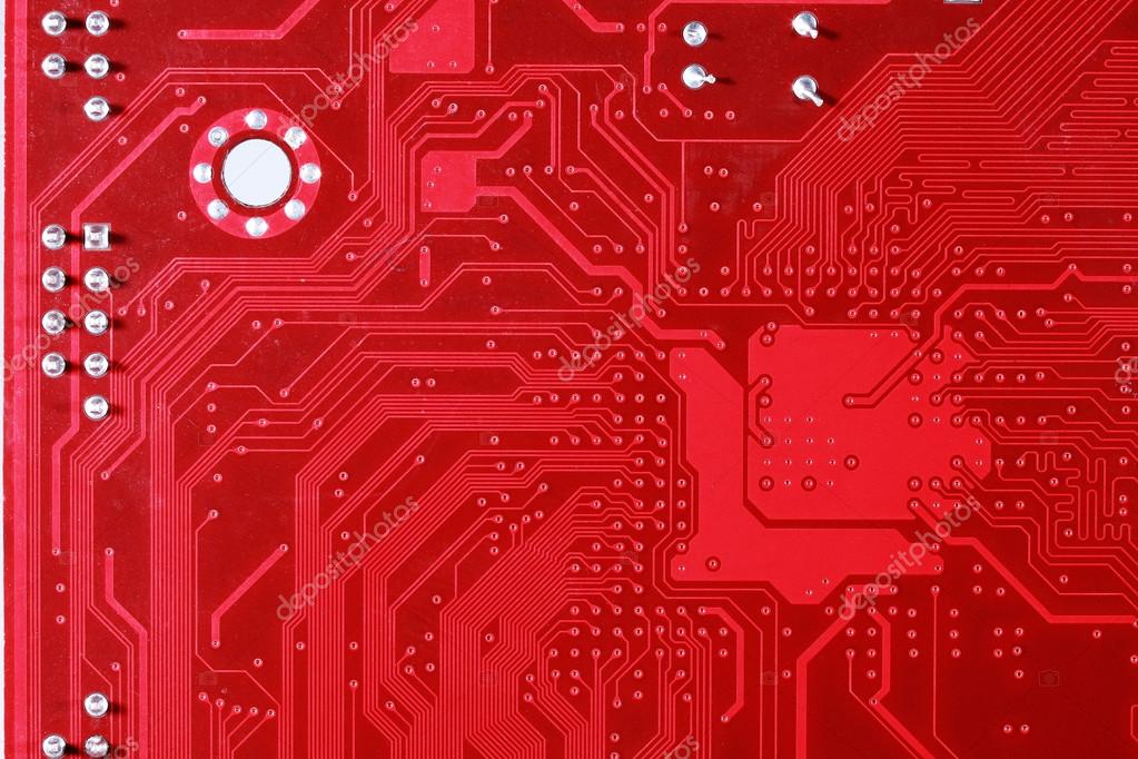 Perioperativ periode spiller mode Red circuit board texture background of computer motherboard Stock Photo by  ©Alan 82322064