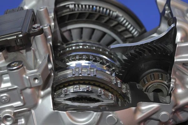 Автомобильный двигатель крупного плана — стоковое фото