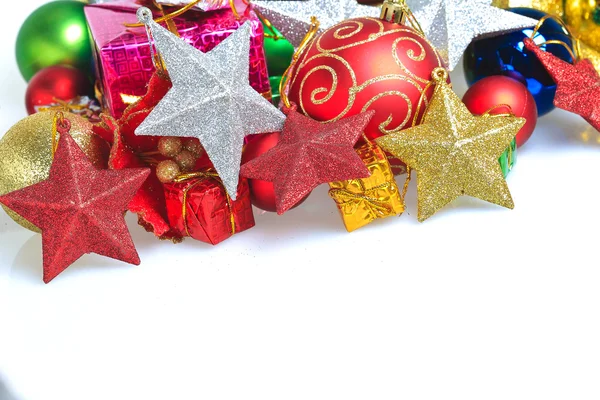 Kerst ornamenten van close-up Stockafbeelding