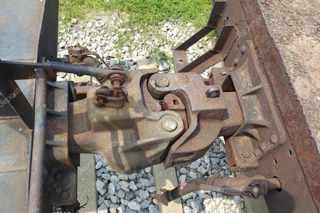 Train car hook coupler — Stock Photo © Alan 92655786