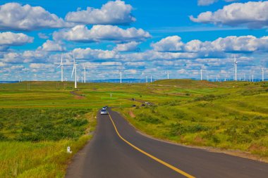 Otlakta eko rüzgar jeneratörü