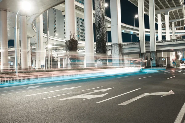 City road viaduct night of night scene — Stock Photo, Image