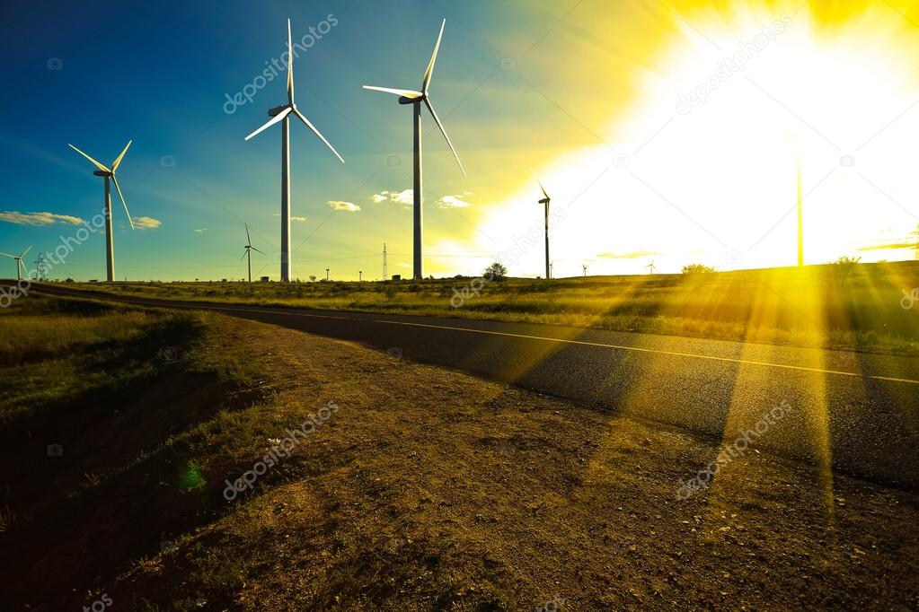 Environmentally friendly power generation wind power turbines