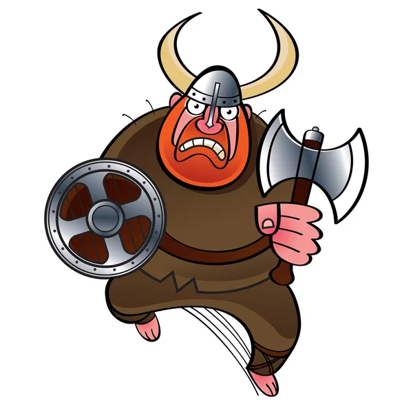 Viking cartoon — Stok Vektör