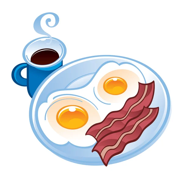 Delicioso desayuno — Vector de stock