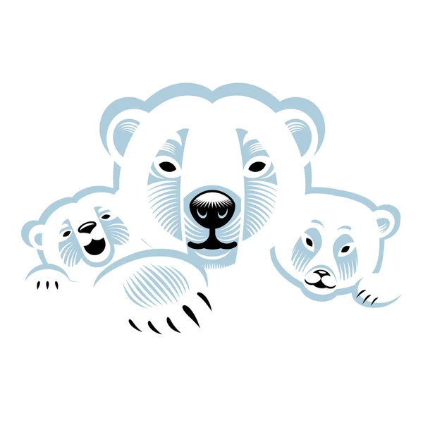 白極熊 — ストックベクタ