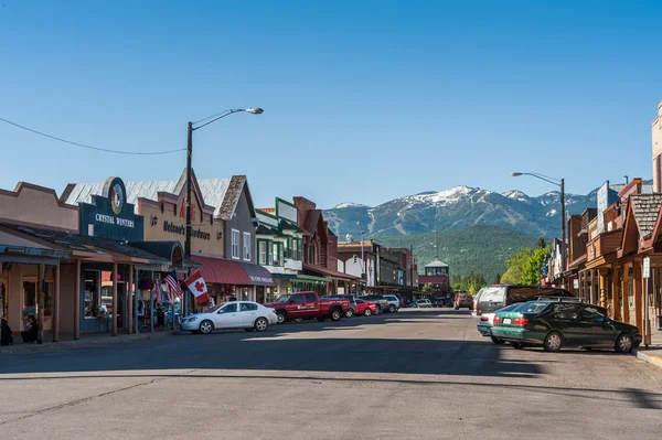 Whitefish main street view — Stock Photo, Image