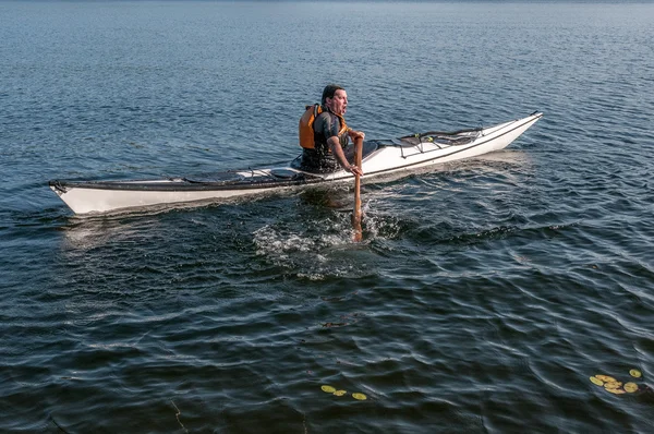 Técnica de caiaque sculling 4 — Fotografia de Stock