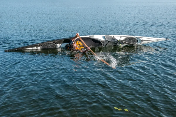 カヤック テクニック 1 を一気 — ストック写真