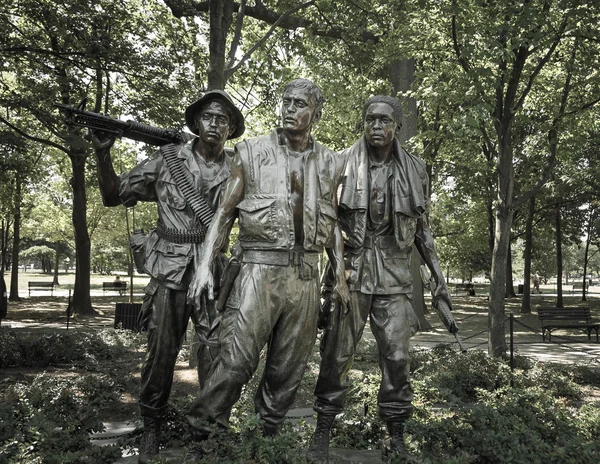 Vietnam war memorial statues — Stock Photo, Image