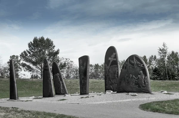 Sculptures historiques en fonte de Gaspésie — Photo