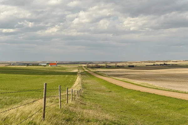 Small village of Canadian Prairies — Stock Photo, Image