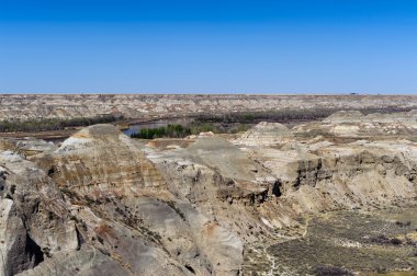 Badlands yakınındaki Drumheller Alberta, Kanada