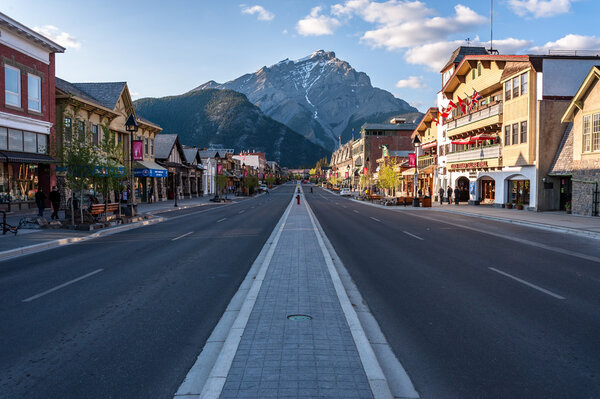 scenic view of Banff townsite
