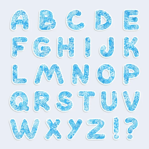 Alphabet vecteur de Noël — Image vectorielle