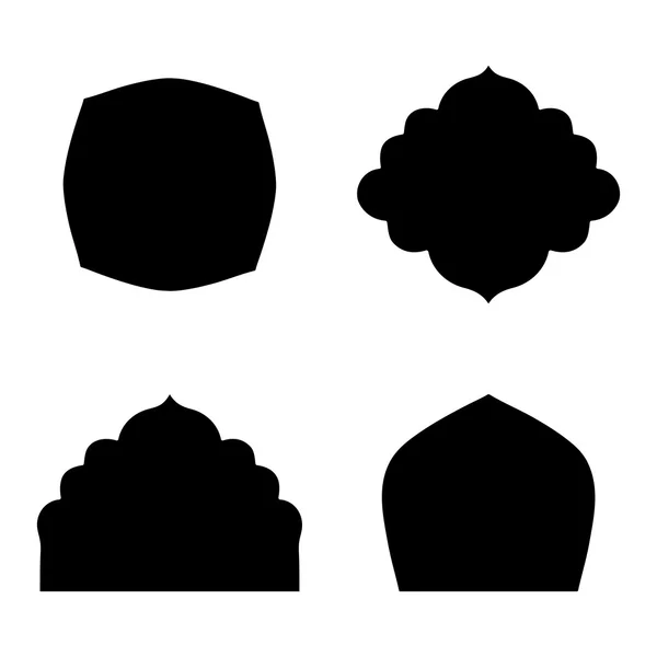 Set farmes silhouet — Stockvector