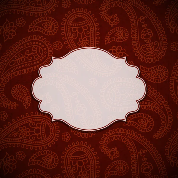 Cadre dans le style indien — Image vectorielle