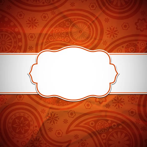 Frame in the Indian style — Stock Vector