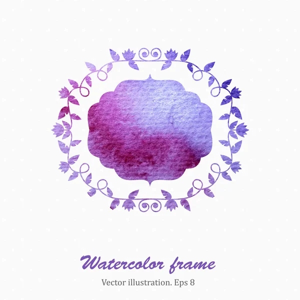 Aquarelkader — Stockvector