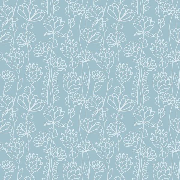 Motif floral sans couture — Image vectorielle