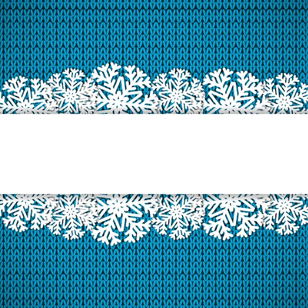 Fond tricoté bleu — Image vectorielle