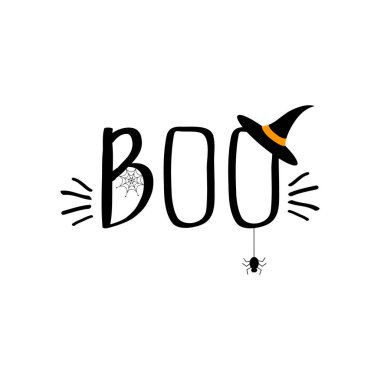 Cadılar Bayramı harfleri sihirli şapkalı 