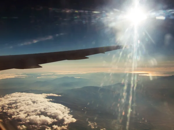 Widok z Grecji z samolotu — Zdjęcie stockowe