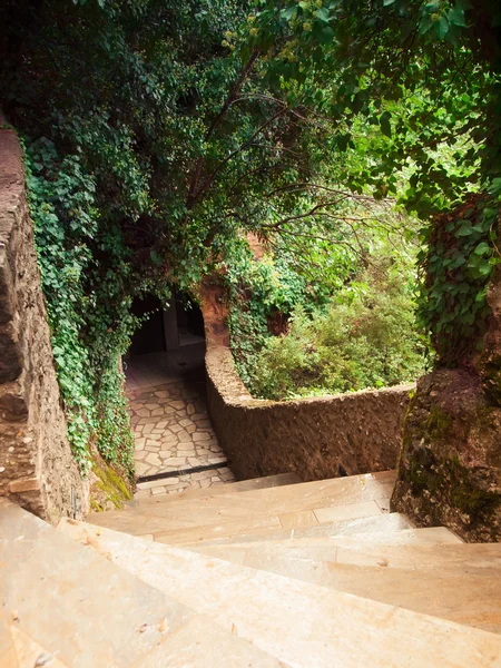 Scale nel Monastero di Roussano, Meteora, Grecia Tessaglia — Foto Stock