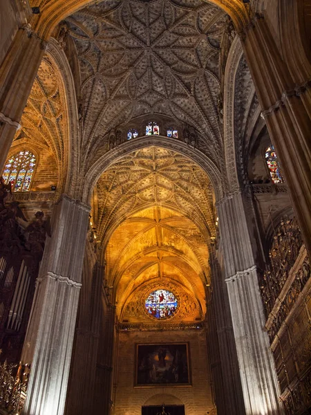 Bogen Van Kathedraal Van Sevilla Andalusië Spanje — Stockfoto