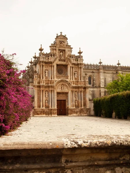 Szczegóły Klasztoru Kartuzjańskiego Zakonu Umieszczonego Mieście Jerez Granicy Andaluzja Hiszpania — Zdjęcie stockowe