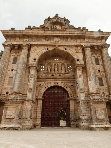 Szczegóły Klasztoru Kartuzjańskiego Zakonu Umieszczonego Mieście Jerez Granicy Andaluzja Hiszpania — Zdjęcie stockowe