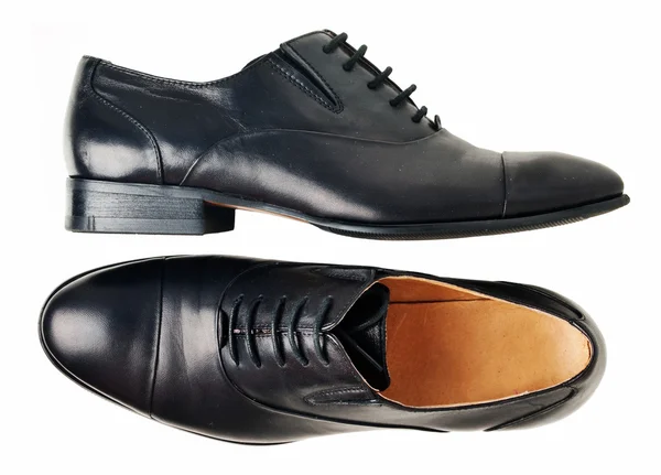 分離された黒のクラシックな靴 — ストック写真
