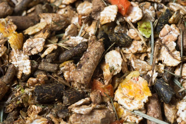 Naturliga müsli bakgrund. för häst. — Stockfoto